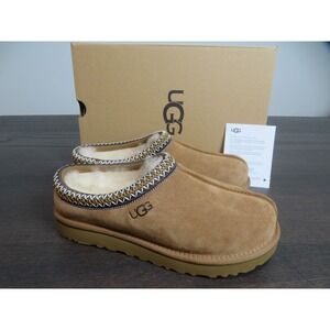 UGG Tasman II Slippers Womens 7 Chestnut Brown Shoes Slip On Comfort Fur Lined